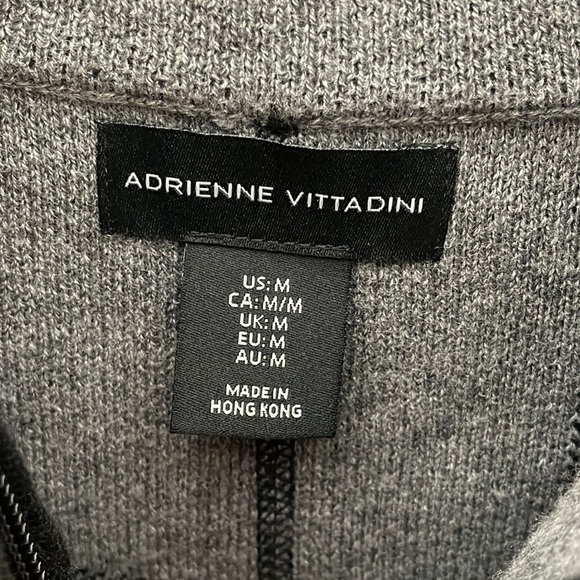 ADRIENNE VITTADINI Plaid Zipup Sweatshirt Size M - Picture 4 of 4